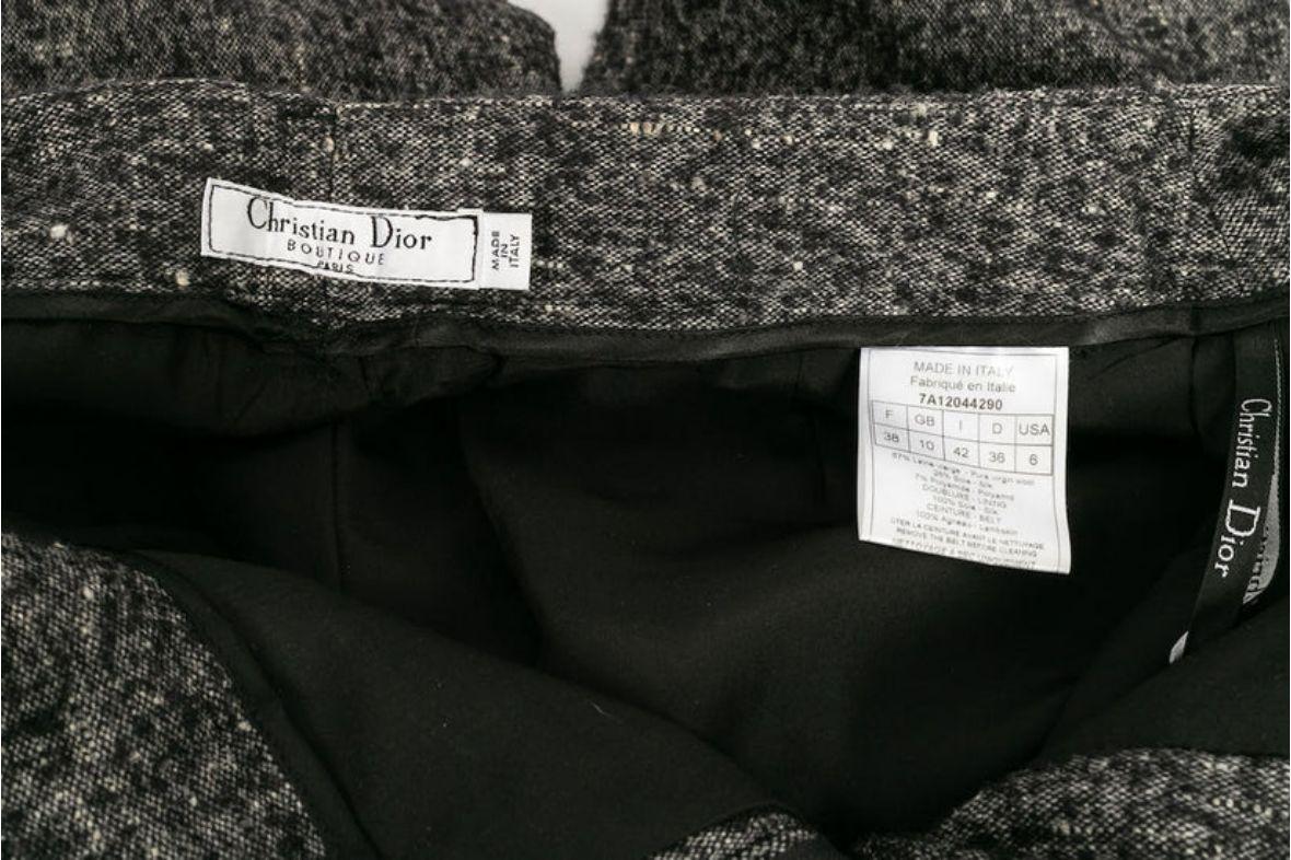 Pantalon en laine Dior, taille 38FR en vente 3