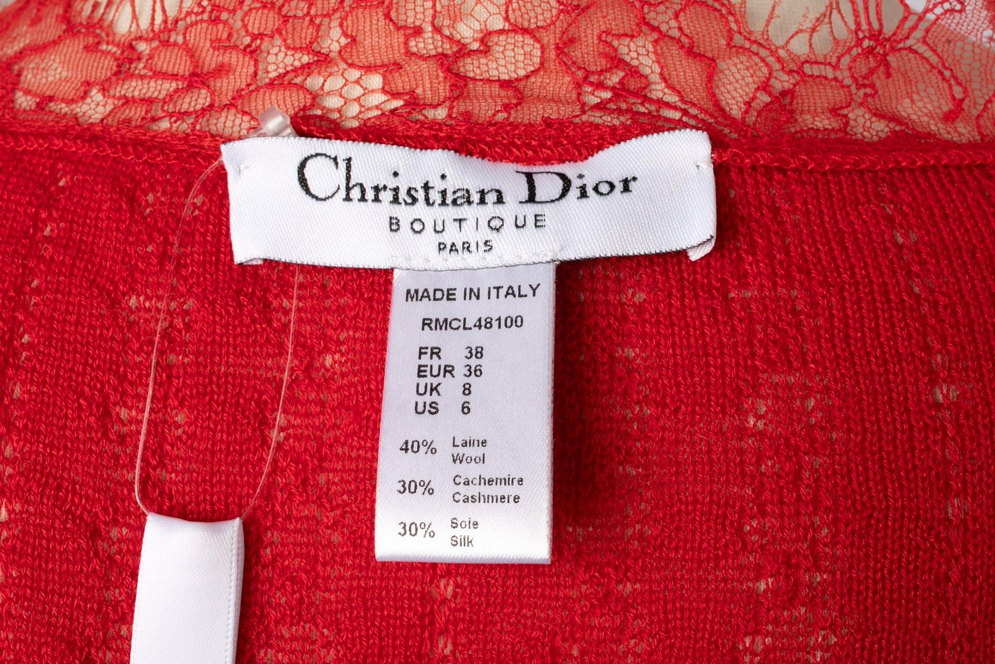 Dior Woolen Set Composed Wrap-Over Top and Pants en vente 5