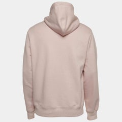 Dior X Alex Foxton Pink Rose Embroidered Cotton Hoodie M