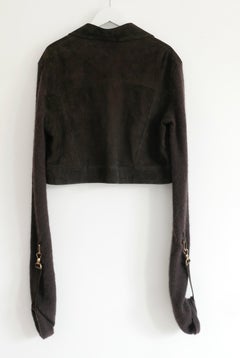 Dior x John Galliano Fall 2000 Suede & Mohair Jacket