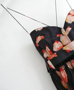 Dior x John Galliano Fall 2005 Floral Silk Puff Ball Dress