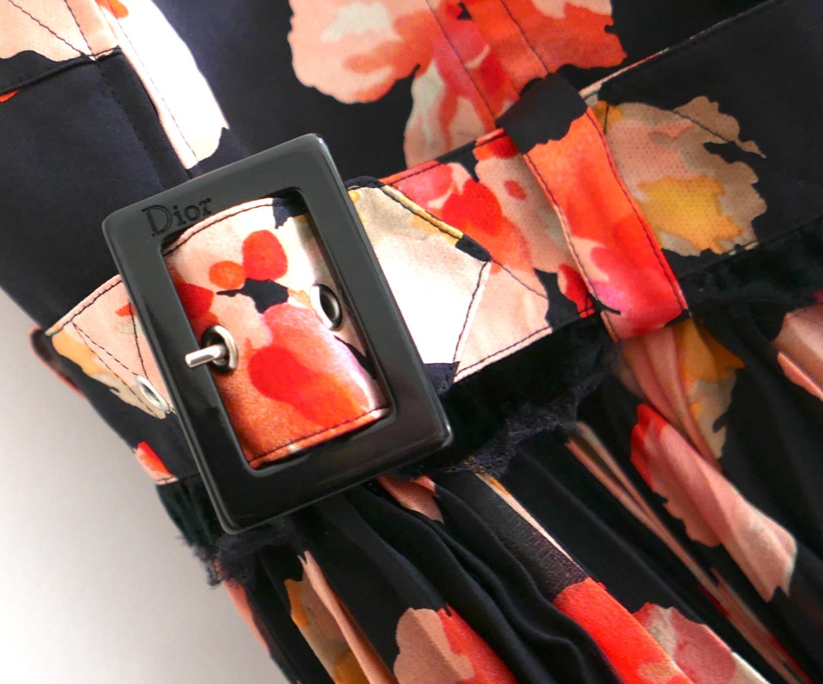 Robe de bal à fleurs Dior x John Galliano, automne 2005 en vente 2