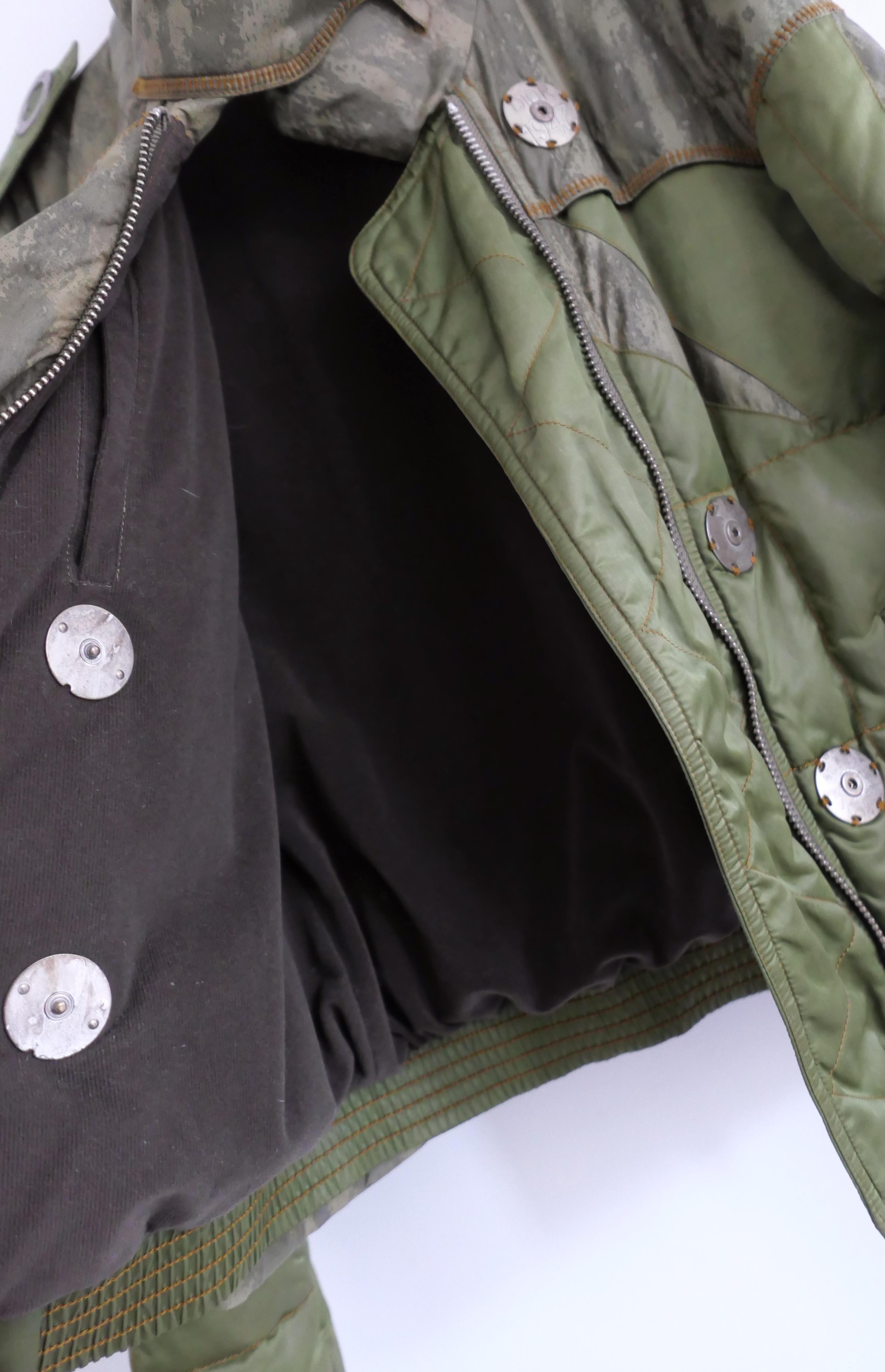Giacca Puffer Camo Dior x John Galliano Autunno 2006 in vendita 5