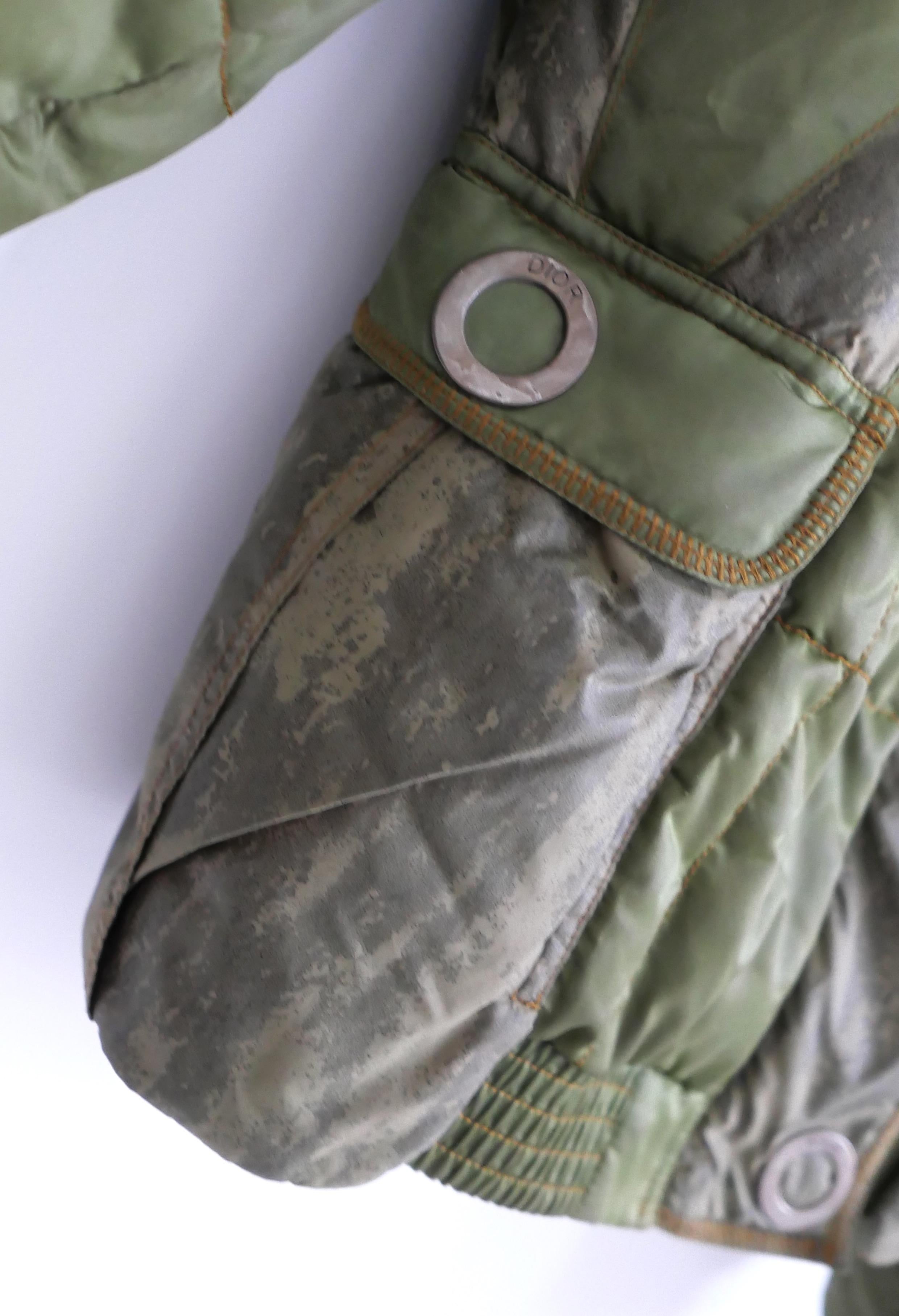Donna Giacca Puffer Camo Dior x John Galliano Autunno 2006 in vendita