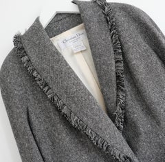 Dior x John Galliano Fall 1998 Shred Hem Tweed Bar Jacket