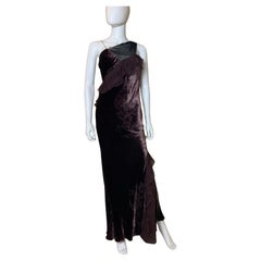 Dior x John Galliano FW 2006 Purple Velvet Gown