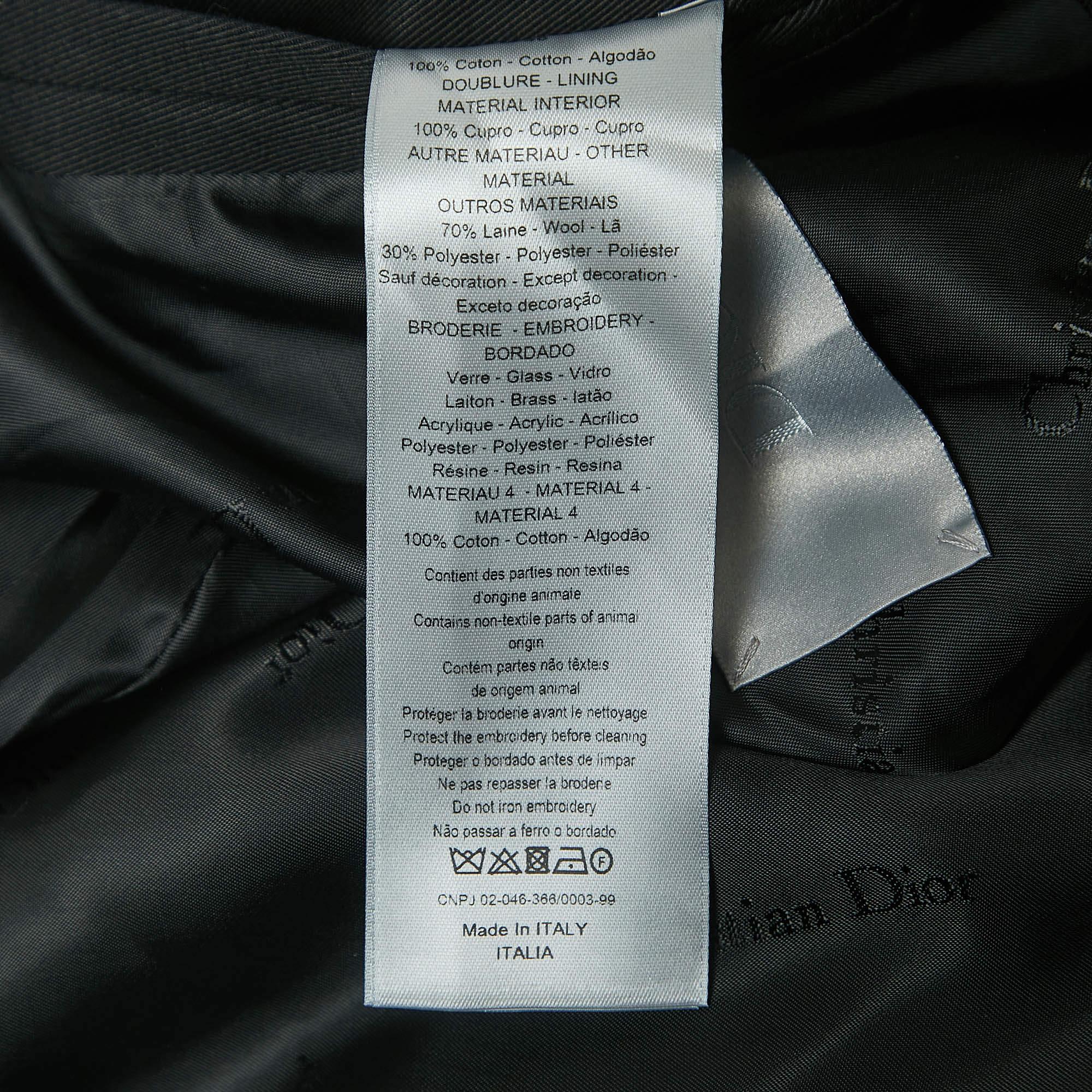 Men's Dior X Kaws Black Bee Embroidered Denim Jacket L