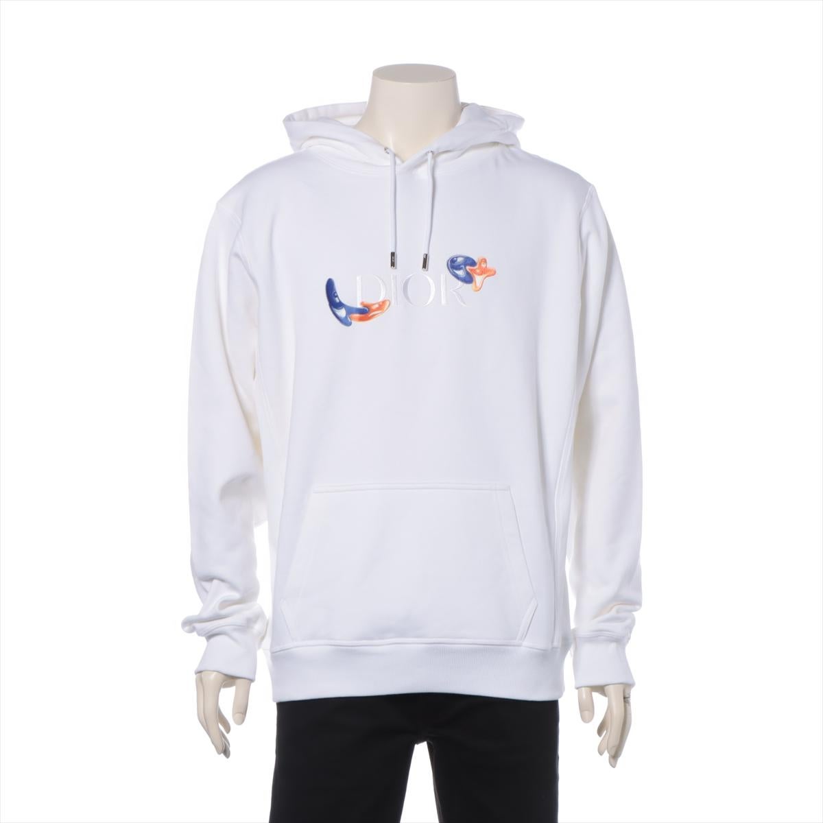 AL POR MENOR: 2,500

La Sudadera con Capucha de Algodón Dior x Kenny Scharf en blanco es una pieza destacada que fusiona la moda de lujo con el arte contemporáneo. Confeccionada en algodón de alta calidad, la sudadera con capucha ofrece un tacto