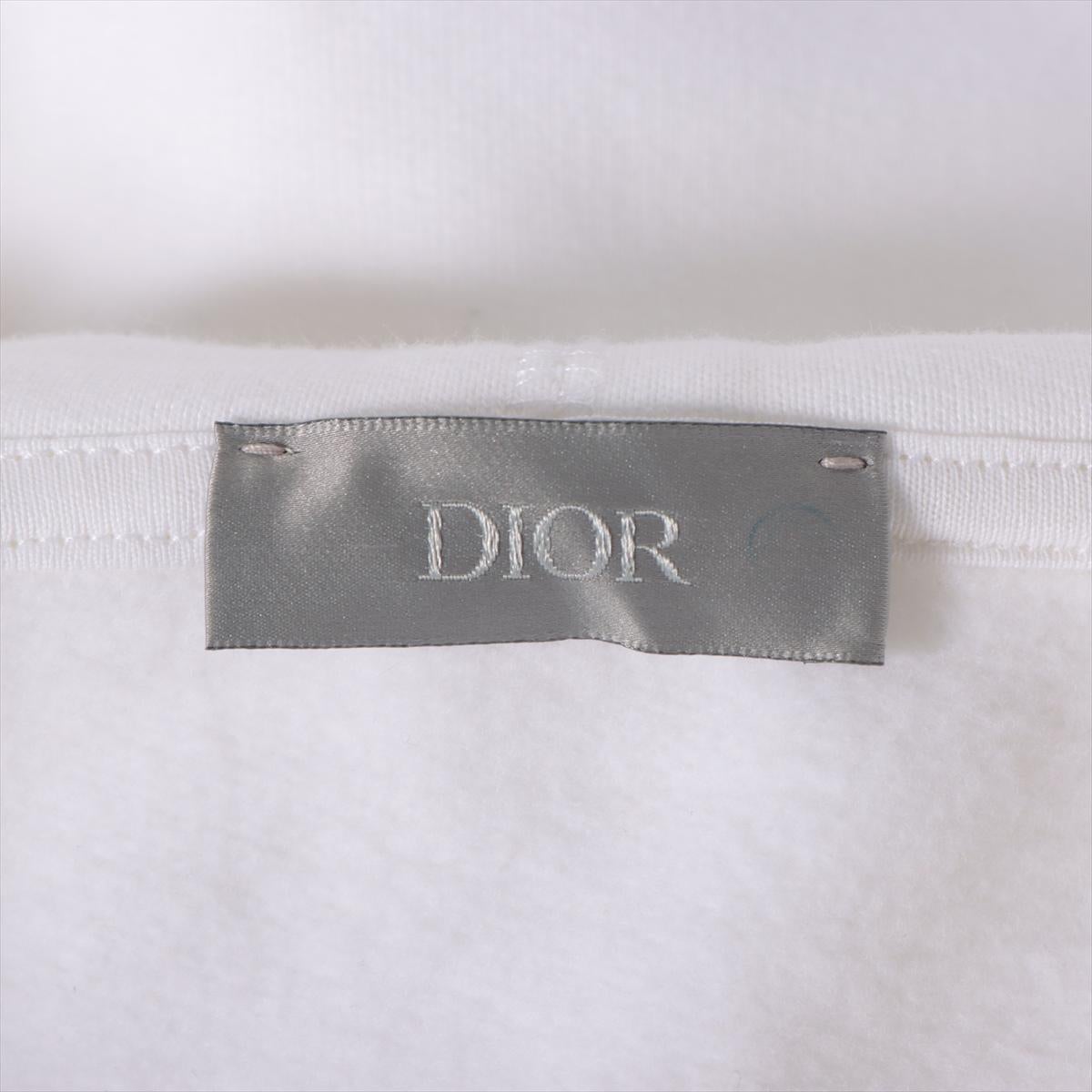 Dior x Kenny Scharf Sudadera de algodón con capucha Blanca 1