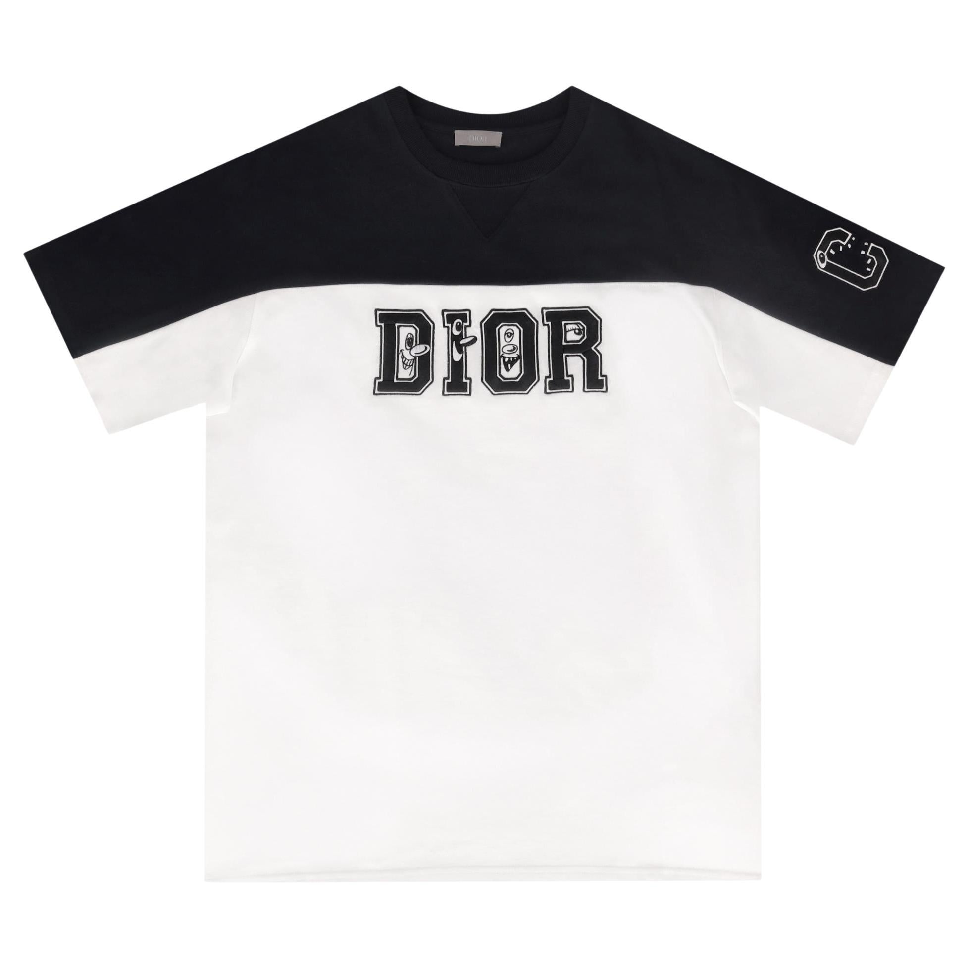 Dior x Kenny Scharf Ltd Edition Oversized Logo Embroidered T-Shirt