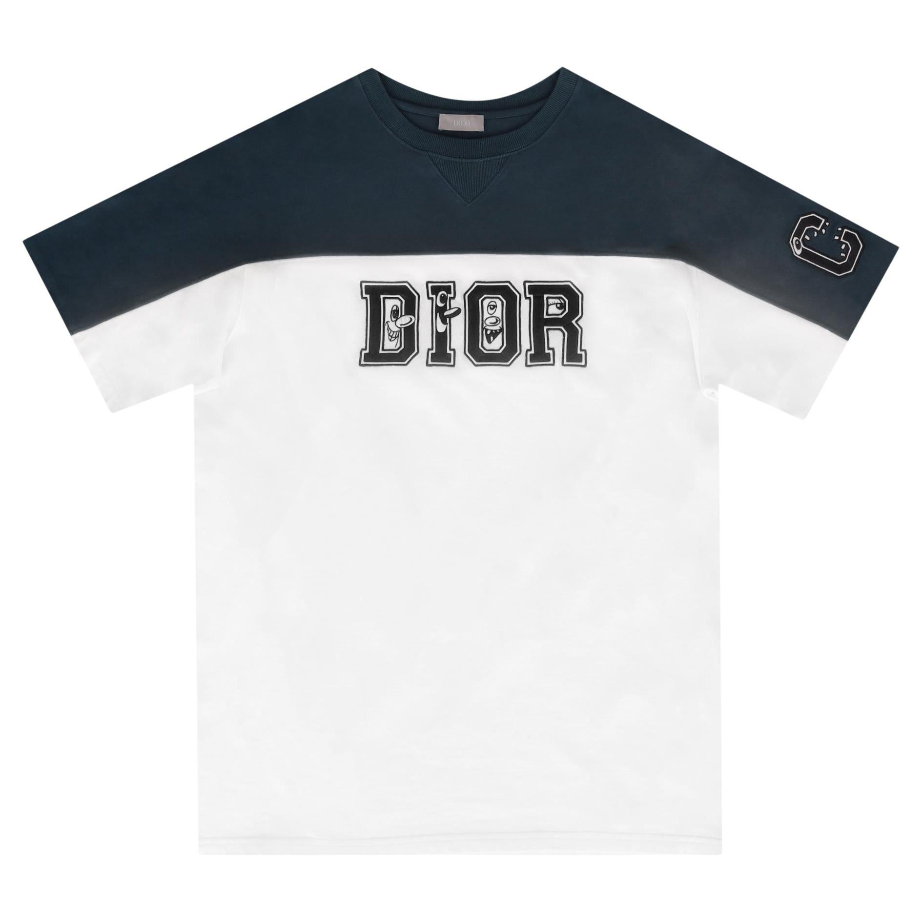 Dior x Kenny Scharf Ltd Edition Oversized Logo Embroidered T-Shirt