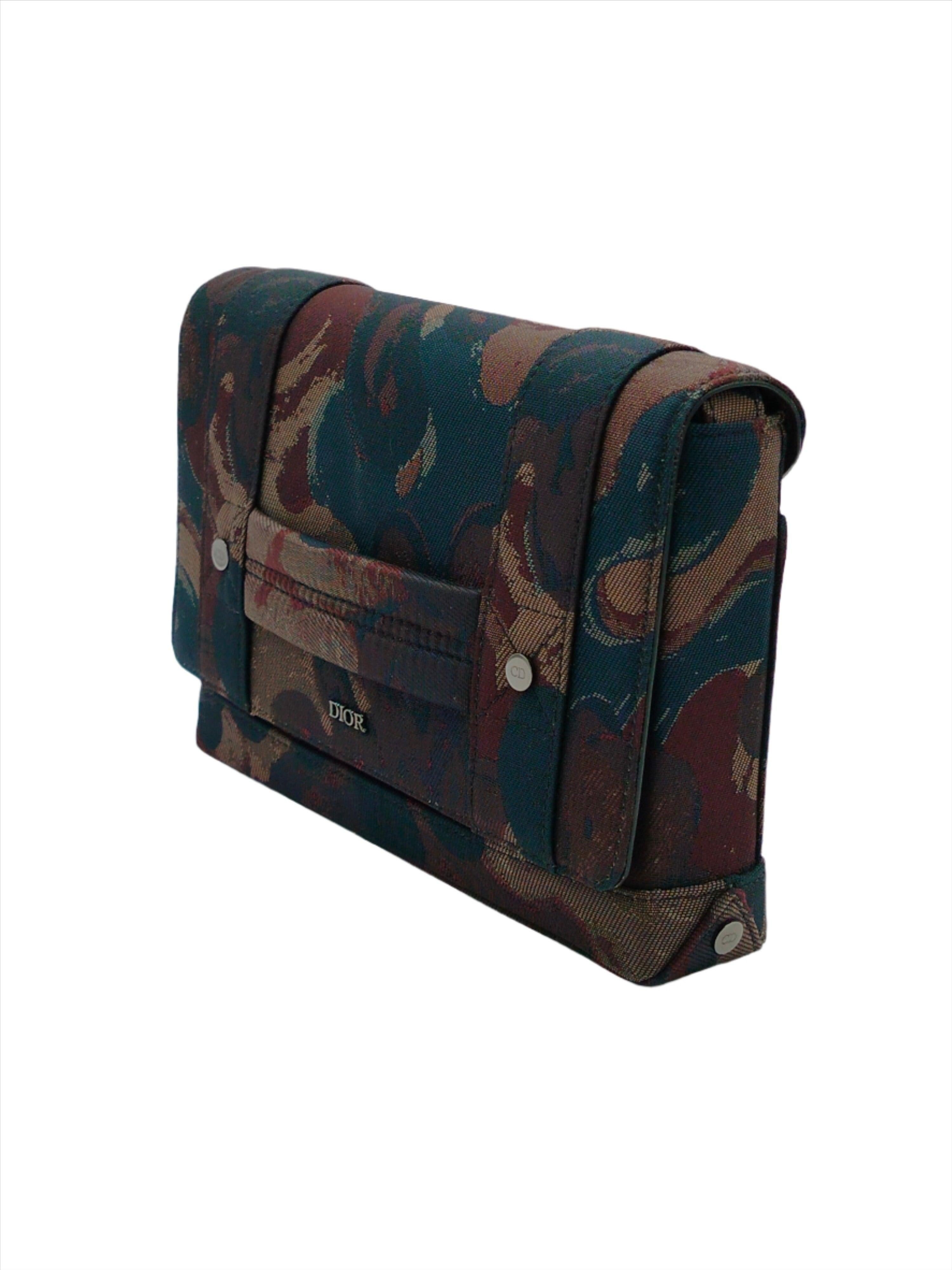 Black Dior X Peter Doig Brown Shoulder Bag - '10s For Sale
