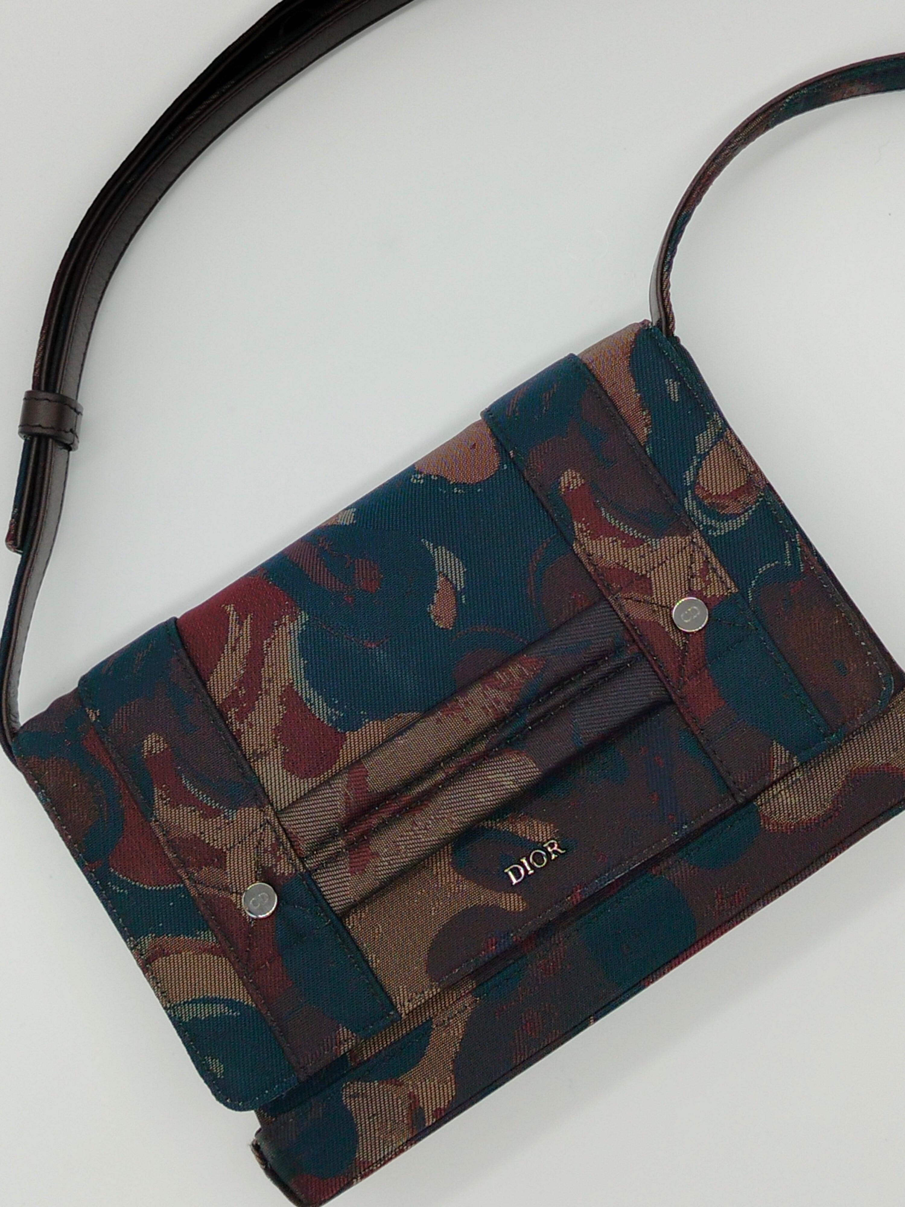 Dior X Peter Doig Brown Shoulder Bag - '10s For Sale 3
