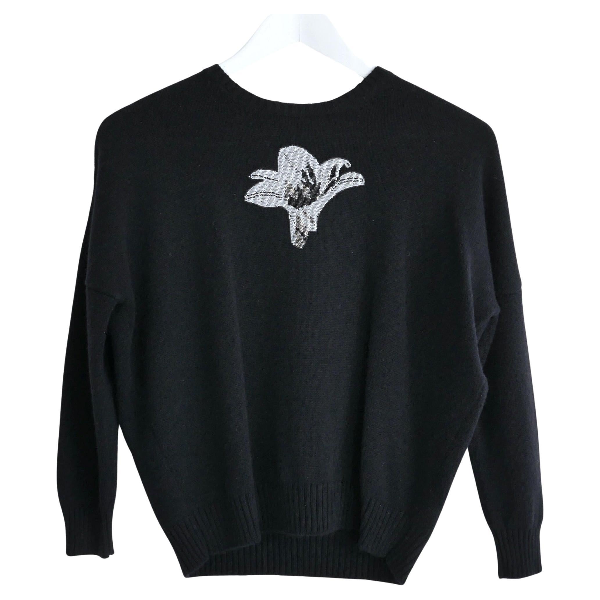 Dior x Raf Simons Pre-Fall '14 Lily Beaded Cashmere Jumper For Sale
