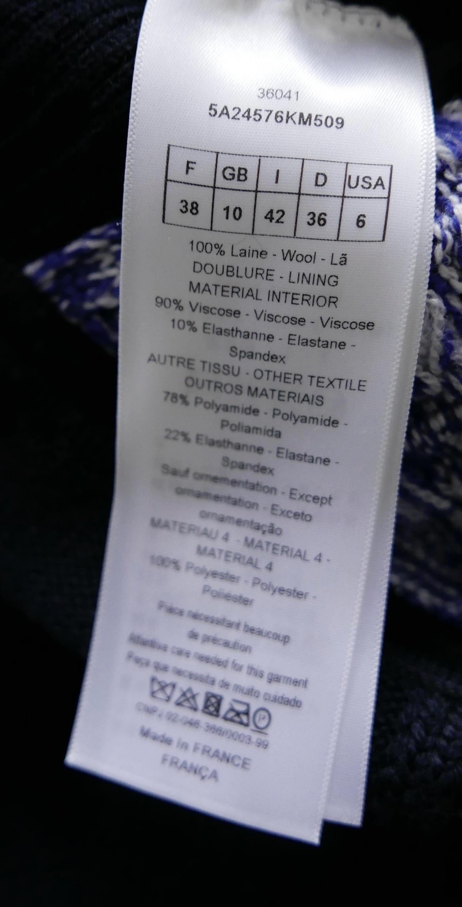 Dior x Raf Simons Pre-Fall 15 Sequin Knit Peplum Top For Sale 8