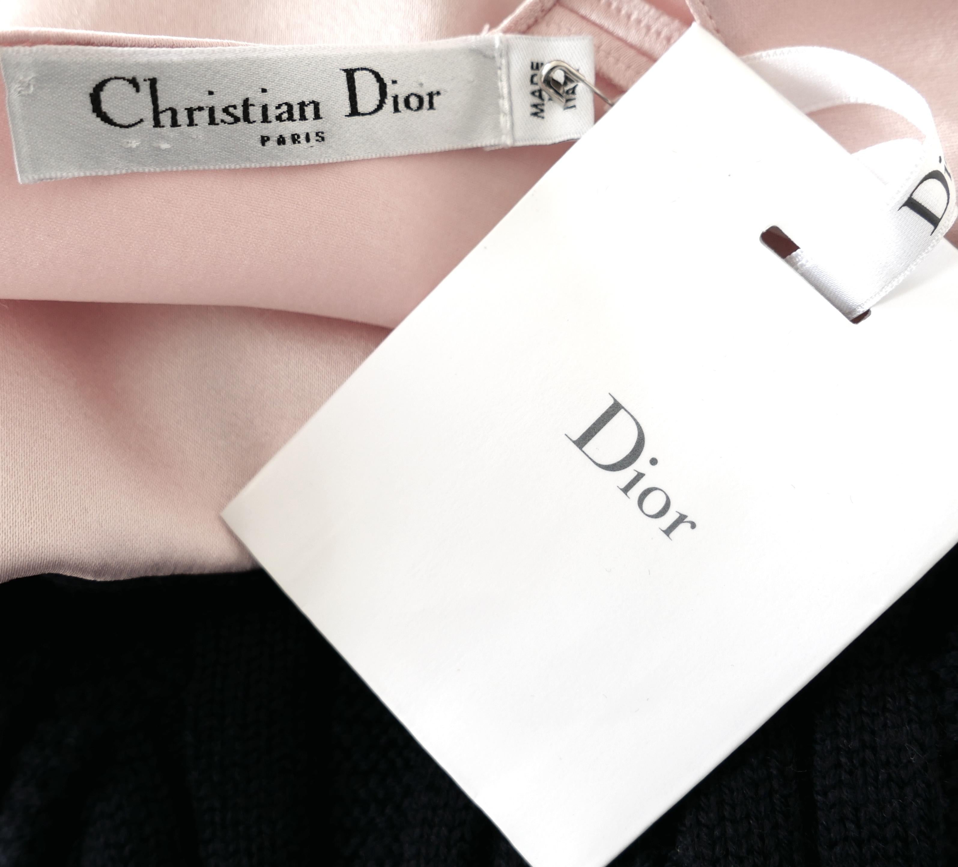 Dior x Raf Simons Pre-Fall 2015 Pullover aus Seidenstrick mit Schulterpartie Damen im Angebot
