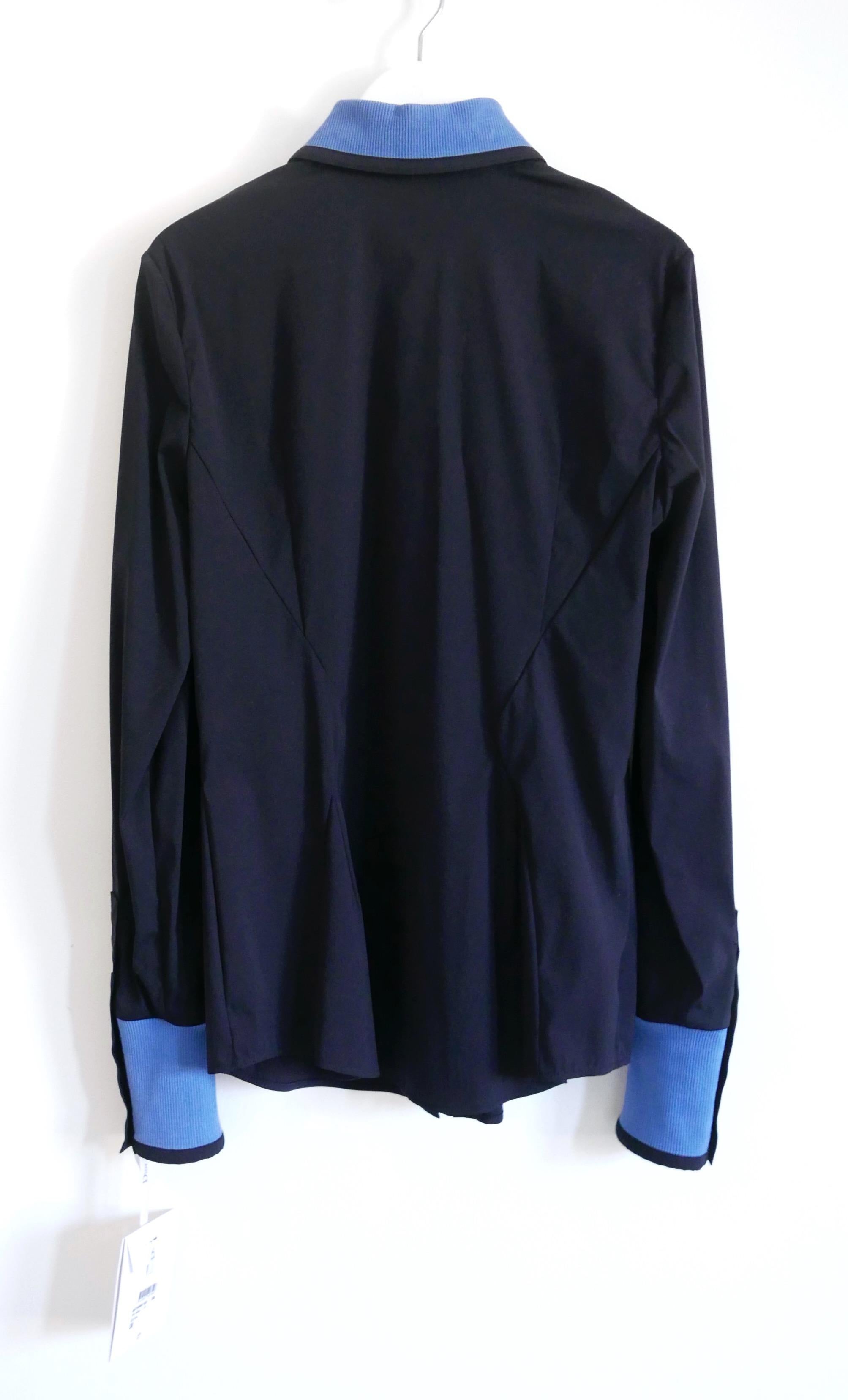 Women's Dior x Raf Simons Pre-Fall 2015 Knit Collar Tailored Shirt For Sale