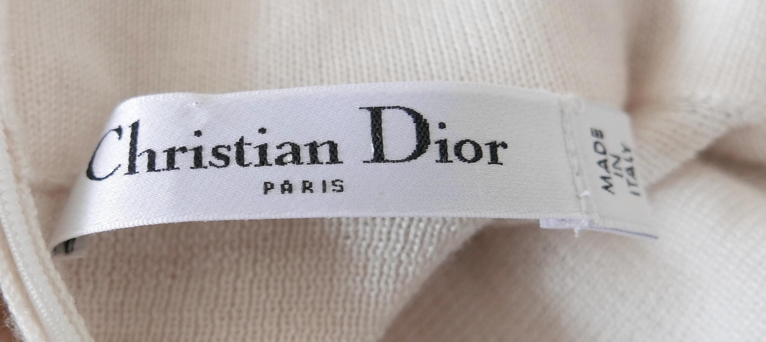Dior x Raf Simons Pre-Fall 2015 - Pull en maille fine à col haut et sequins en vente 1