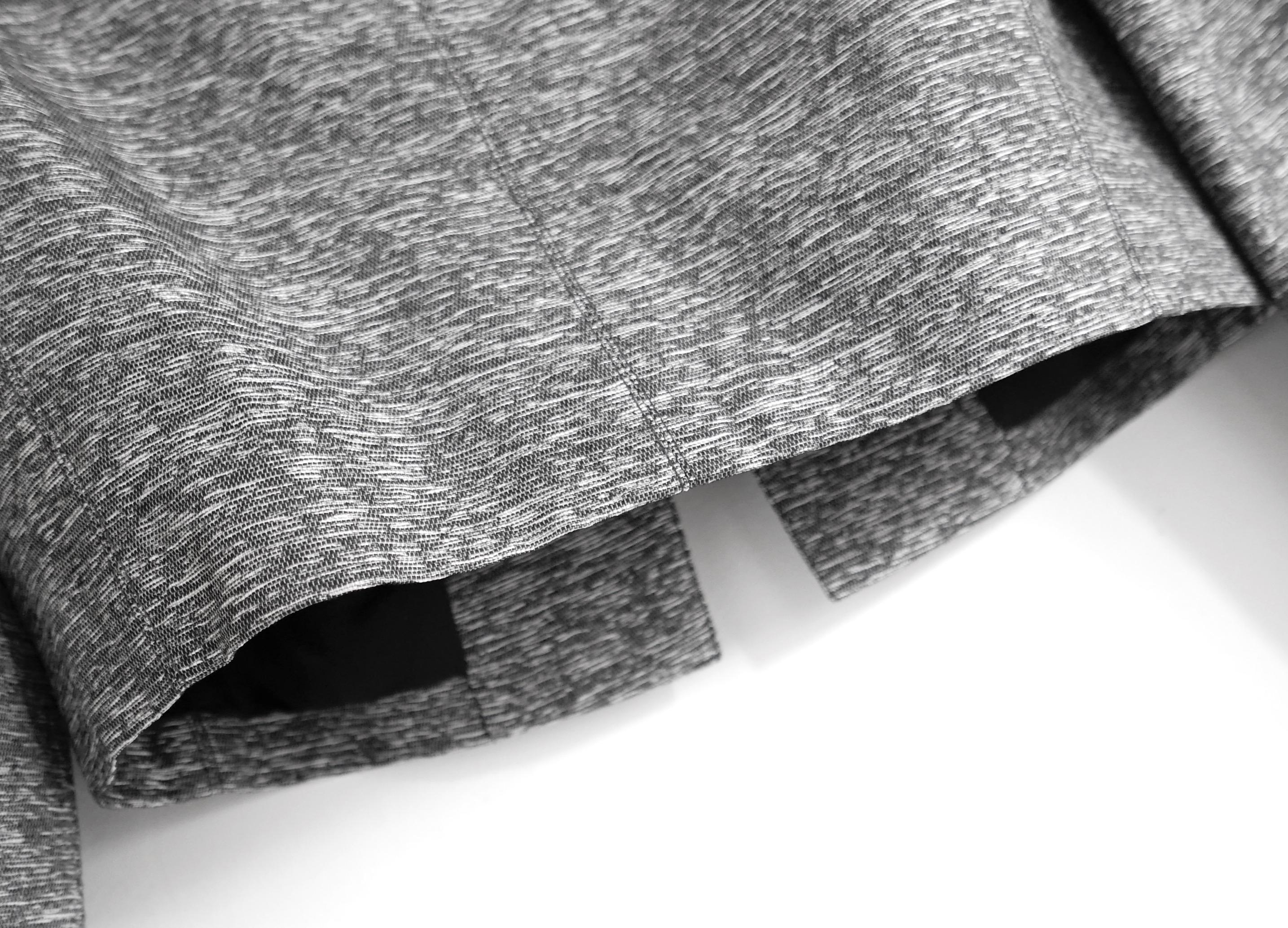 Women's Dior x Raf Simons Resort 2015 Grey Textured Crop Blazer Jacket For Sale