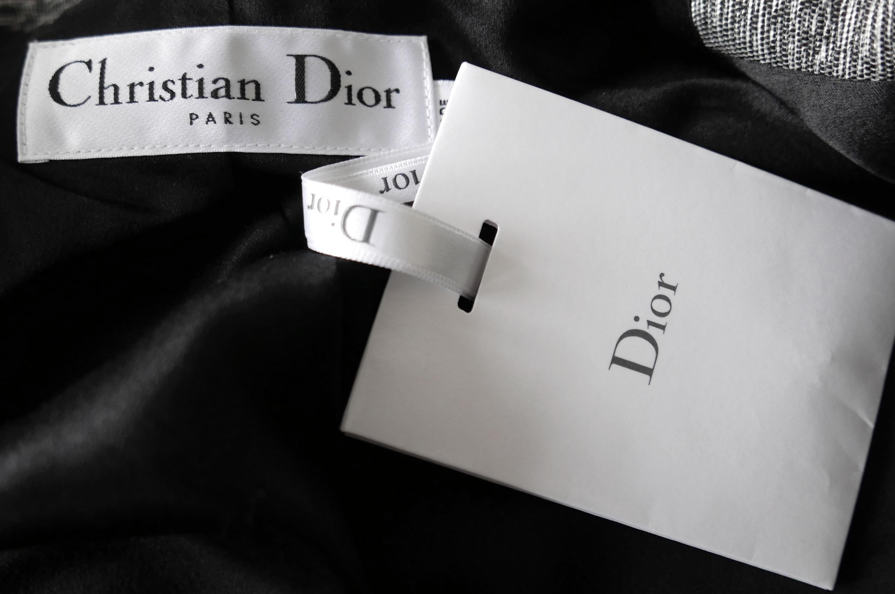 Dior x Raf Simons Resort 2015 - Blazer court texturé gris en vente 3