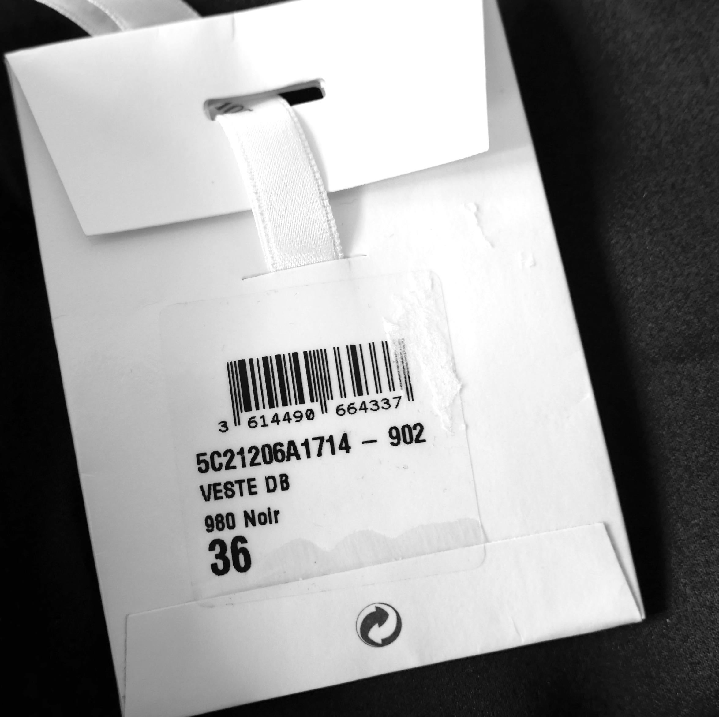 Dior x Raf Simons Resort 2015 Grey Textured Crop Blazer Jacket For Sale 3