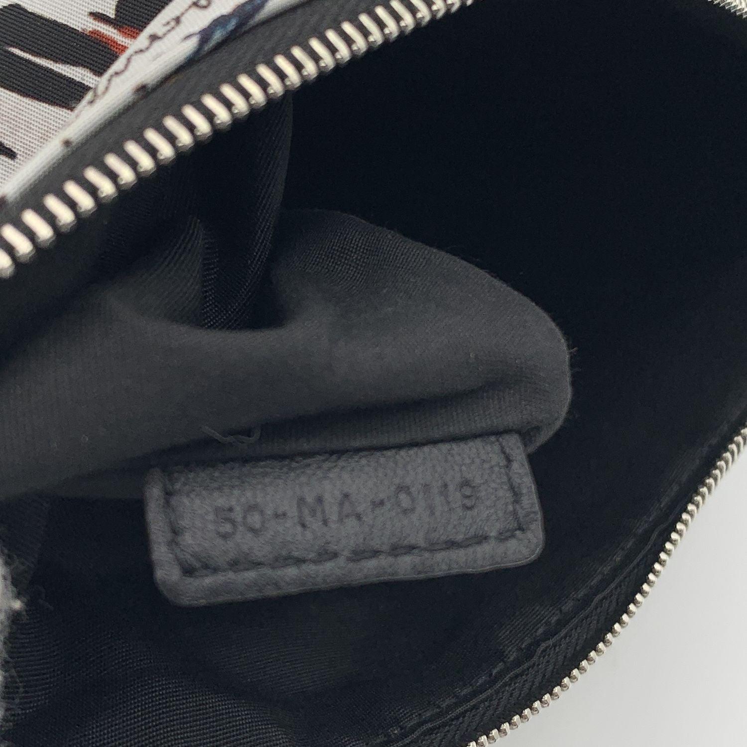 Sac pochette Dior x Raymond Pettibon multicolore en nylon avec fermeture éclair en vente 3