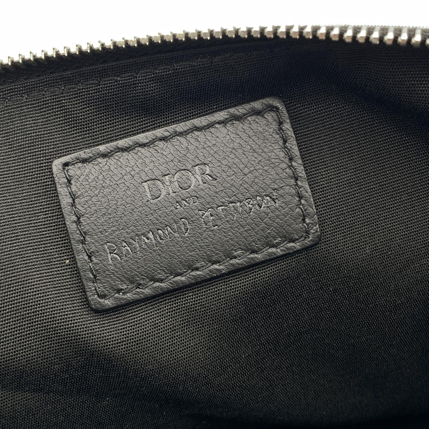 Dior x Raymond Pettibon Multicolor Nylon Zip Pouch Bag Pochette For Sale 4