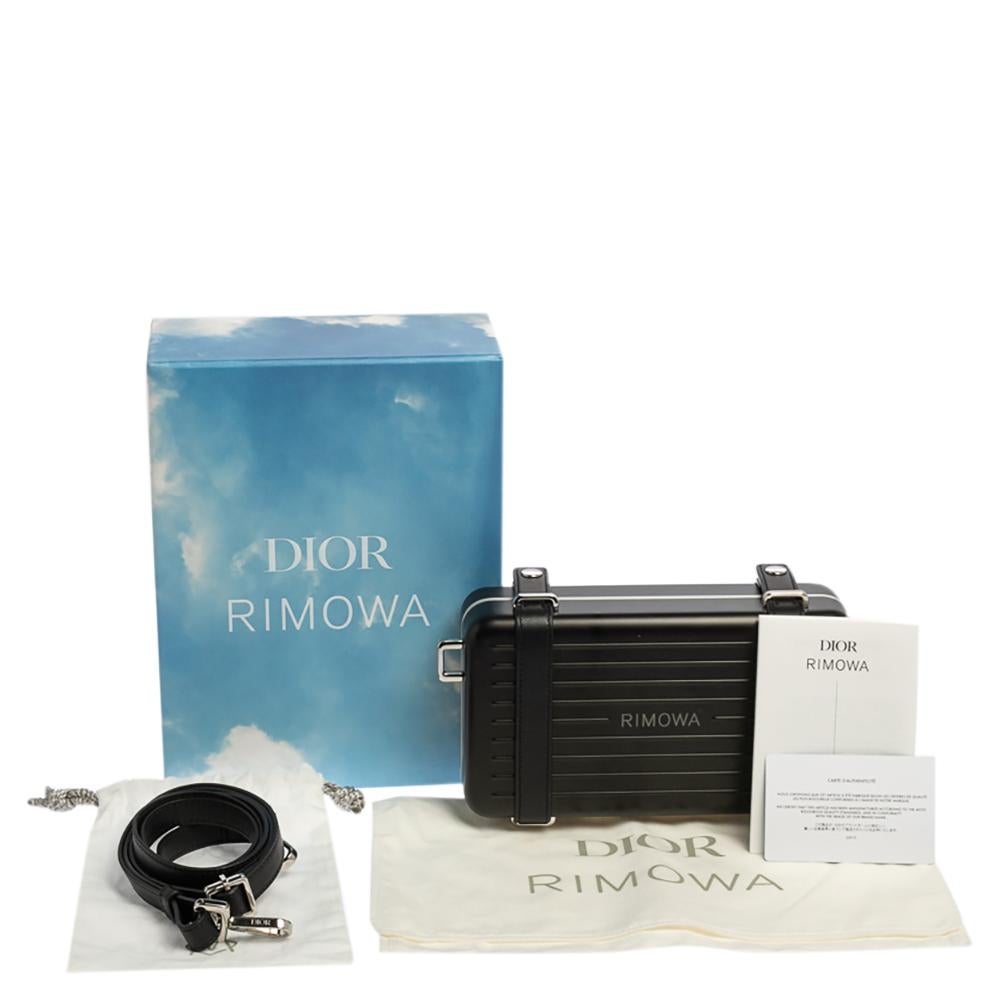 Dior x Rimowa Schwarz Aluminium Personal Clutch 10