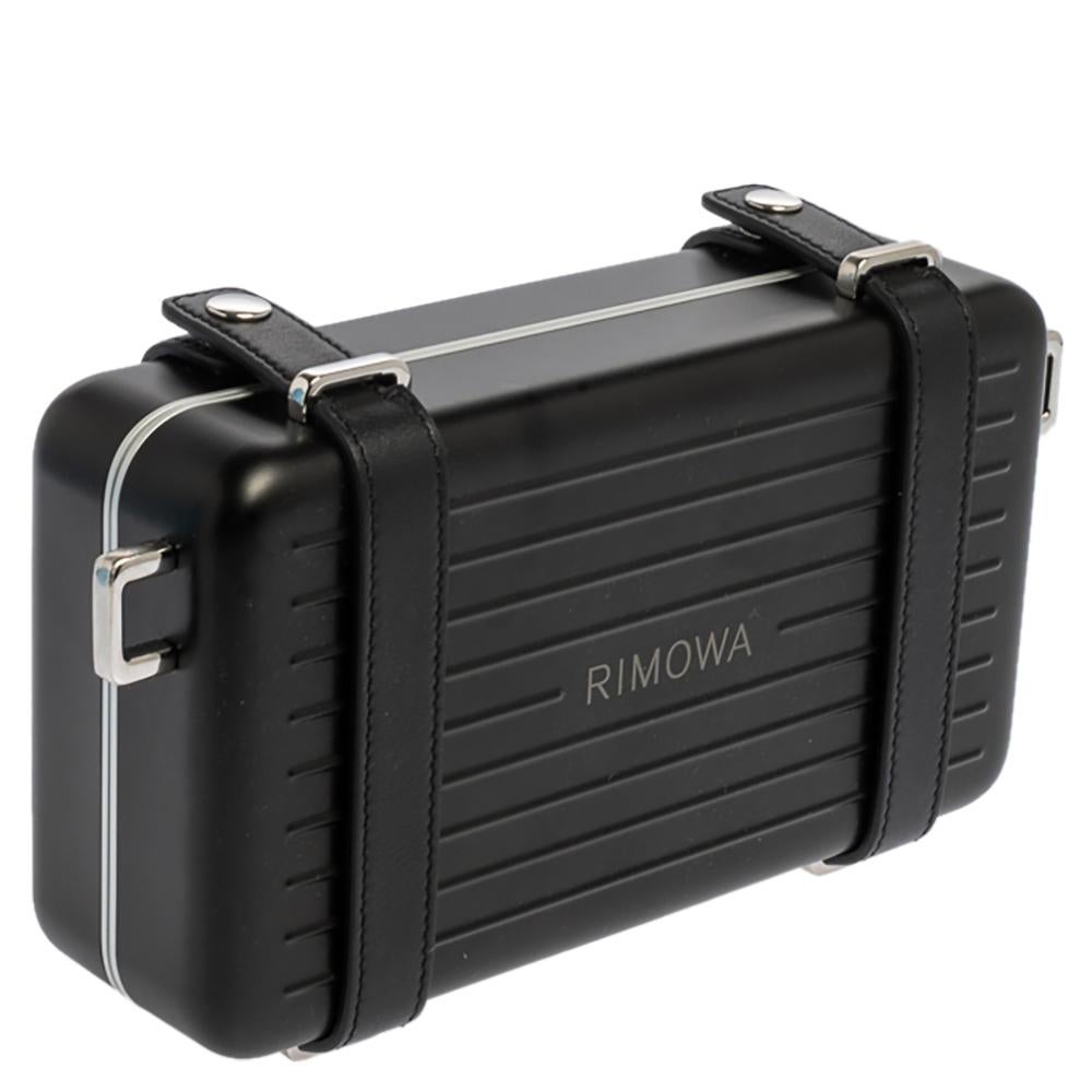 Dior x Rimowa Schwarz Aluminium Personal Clutch Damen