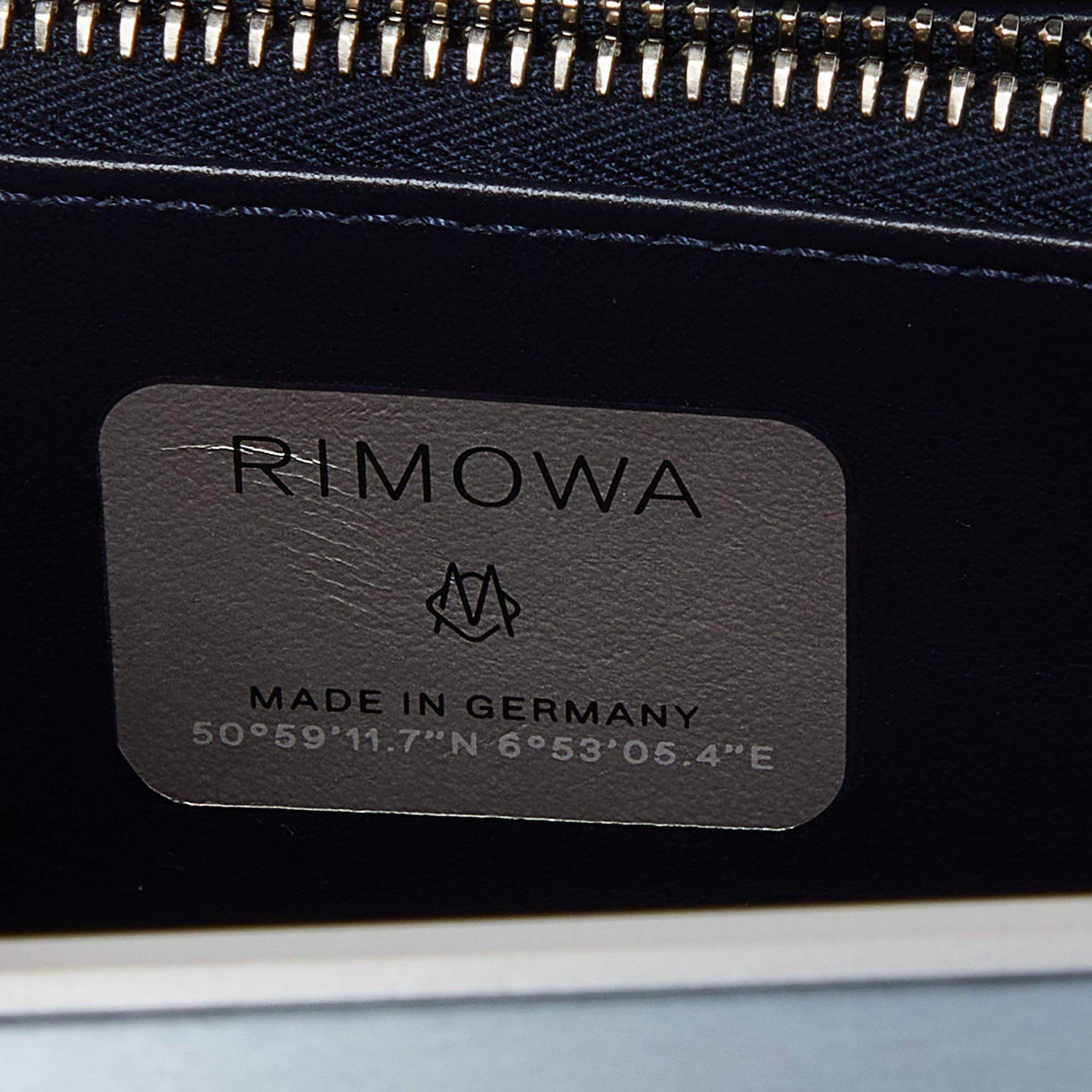 Dior x Rimowa Blue Aluminum and Leather Personal Clutch Bag 3