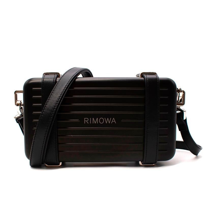 Dior x Rimowa Personal Clutch aus schwarzem Aluminium im Angebot 4