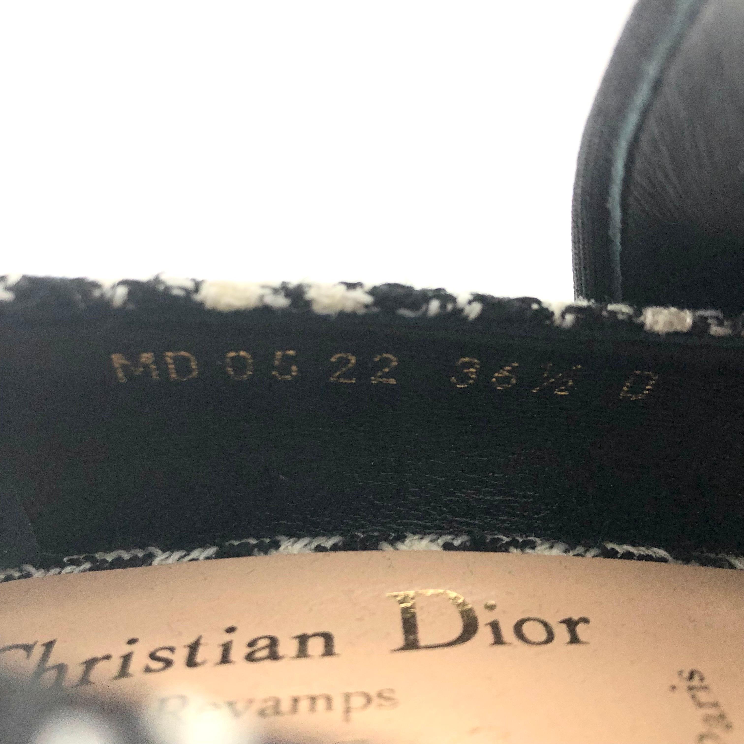 Dior X Roger Vivier Pieds de poule à talon fin Maryjane 36.5 en vente 3