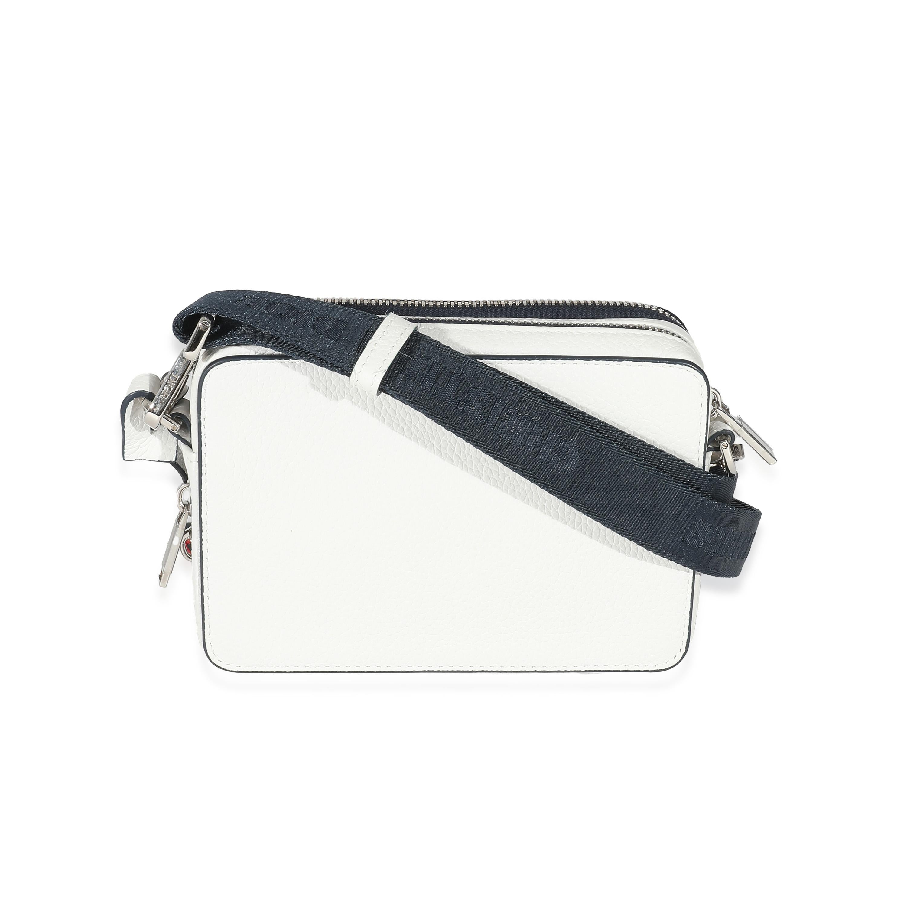 Listing Title: Dior x Shawn Stussy White Grained Calfskin Double Zip Crossbody Pouch
SKU: 135112
Condition: Pre-owned 
Condition Description: Comes with the original box.
Handbag Condition: Excellent
Condition Comments: Item is in excellent