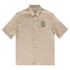 Dior x Shawn Stussy Yellowstone Silk Camp Shirt