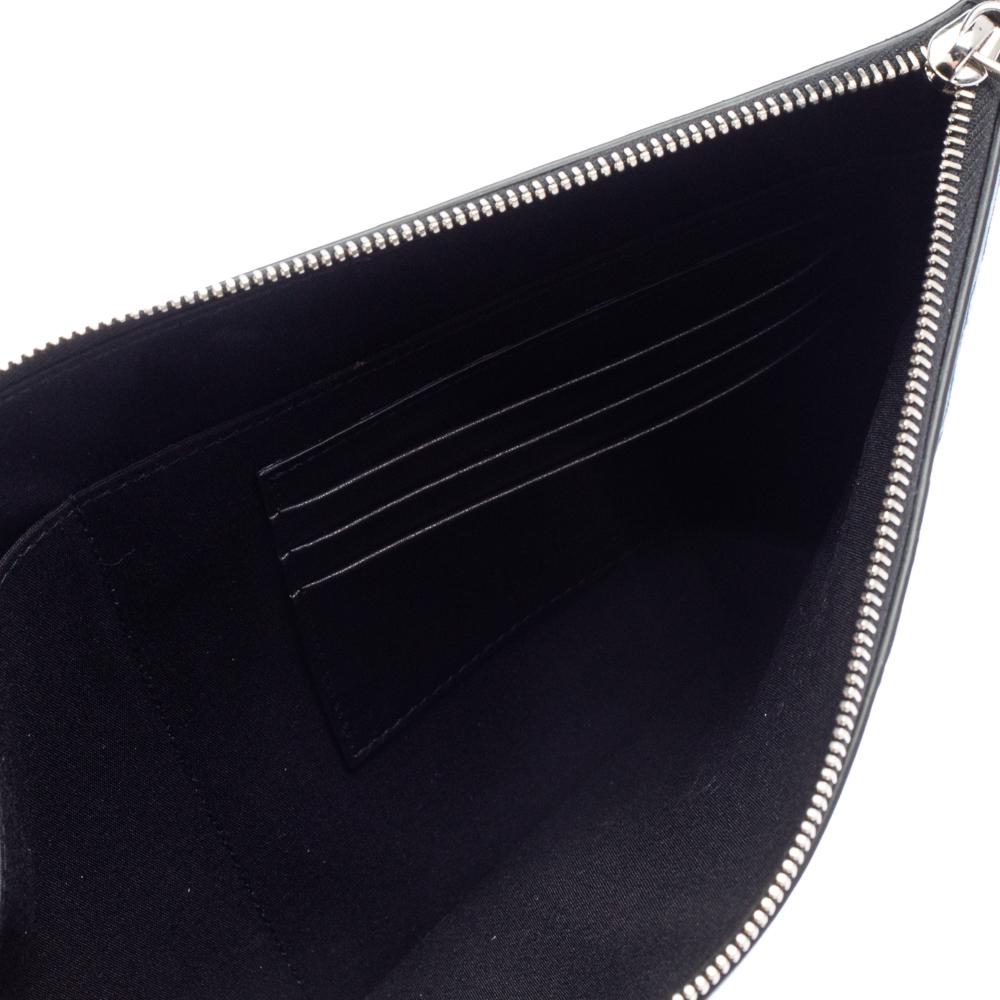 Dior x Sorayama Black Leather Large Zip Pouch 2