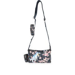 Dior x Sorayama Robot Dinosaur Nylon & Navy Leather Roller Shoulder Bag