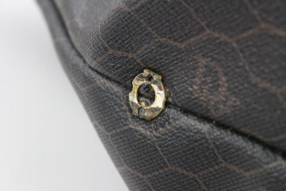 Dior XL Black Monogram Trotter Honeycomb Duffle Convertible Travel Bag 86da 6