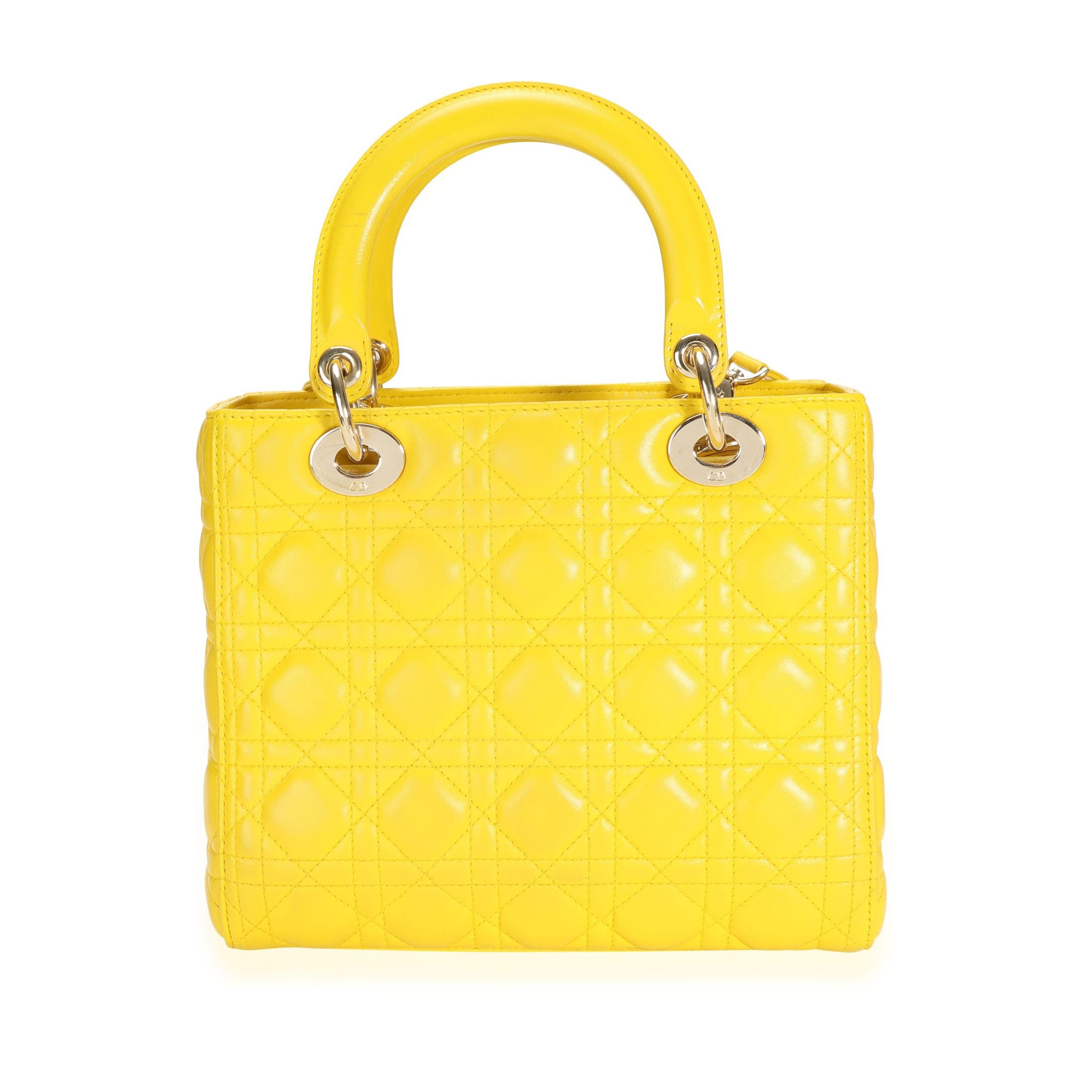 dior yellow bag