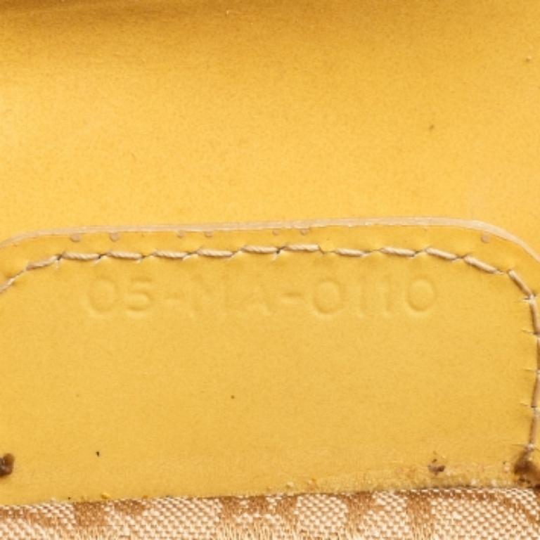 Dior Yellow Cannage Patent Leather Large Lady Dior Tote 1