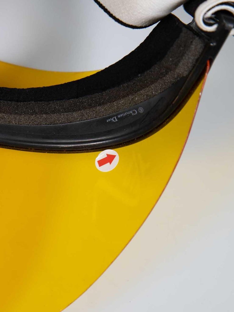 Dior Yellow Diorclub1 OTL Visor at 1stDibs display picture 1