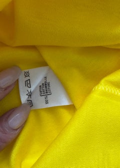 Dior Yellow Fitted Logo T-Shirt - Early 2000s