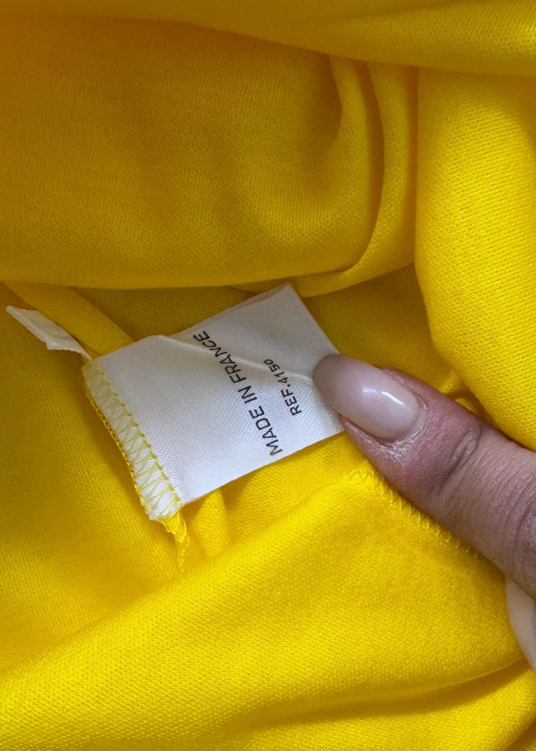 Orange Dior Yellow Fitted Logo T-Shirt – Early 2000s in vendita