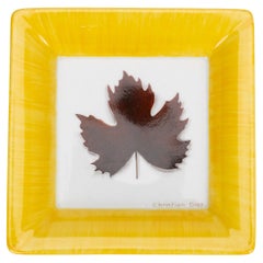 Cendrier en porcelaine Dior Yellow Leaf