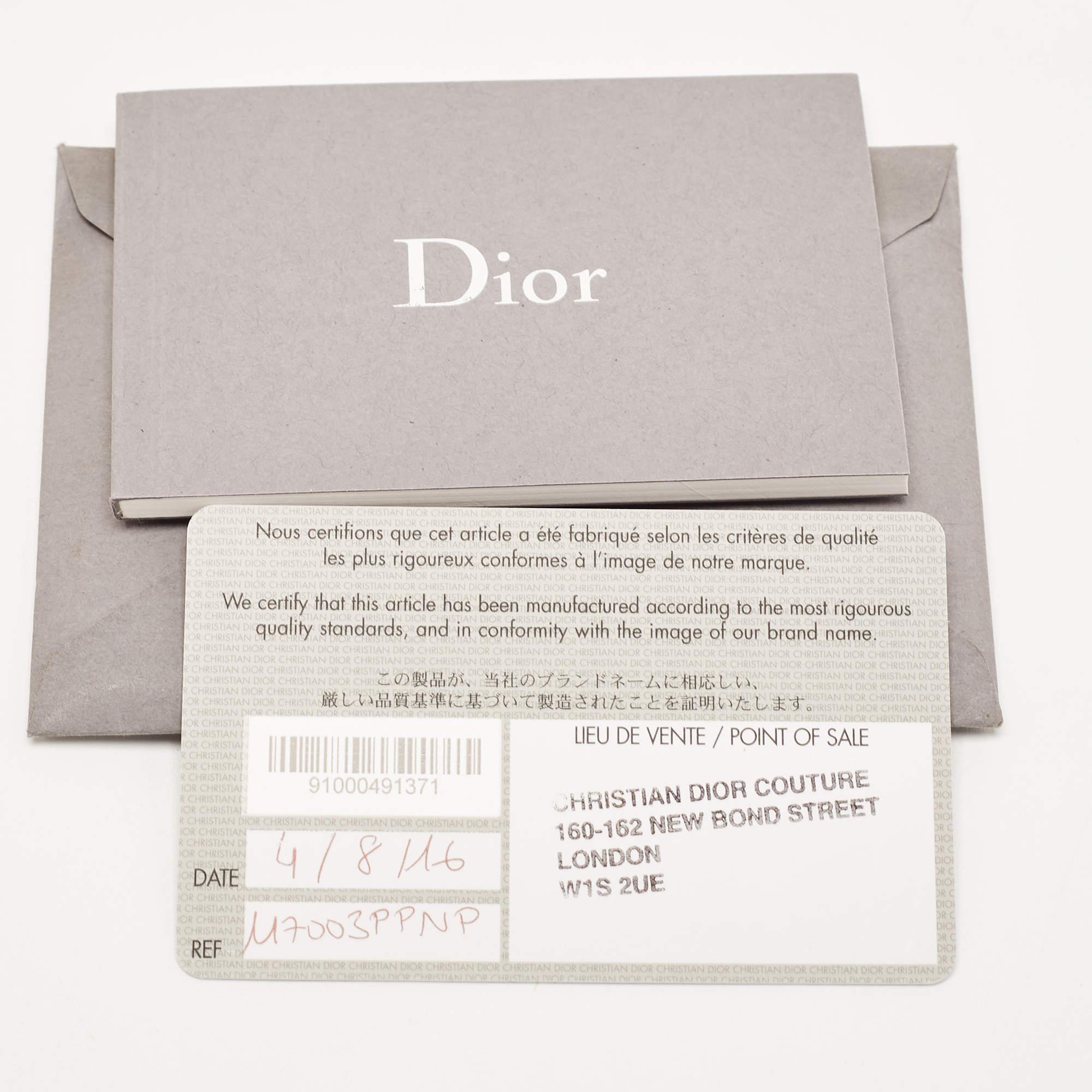 Dior Yellow Leather and Calfhair Mini Diorever Tote 7