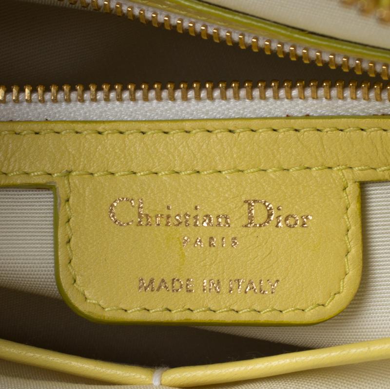 Dior Yellow Leather Diorita Hobo 2