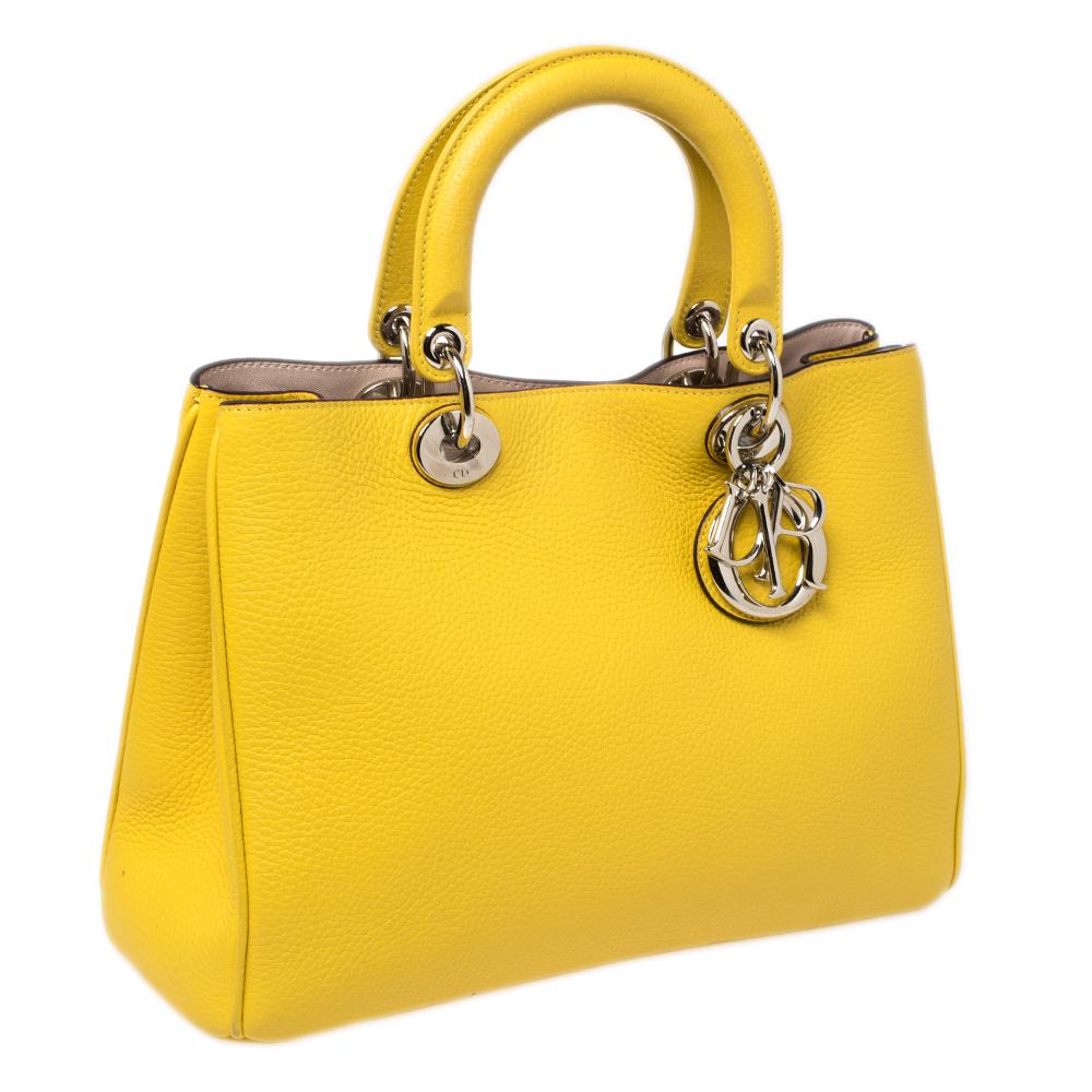 christian dior tote bag yellow