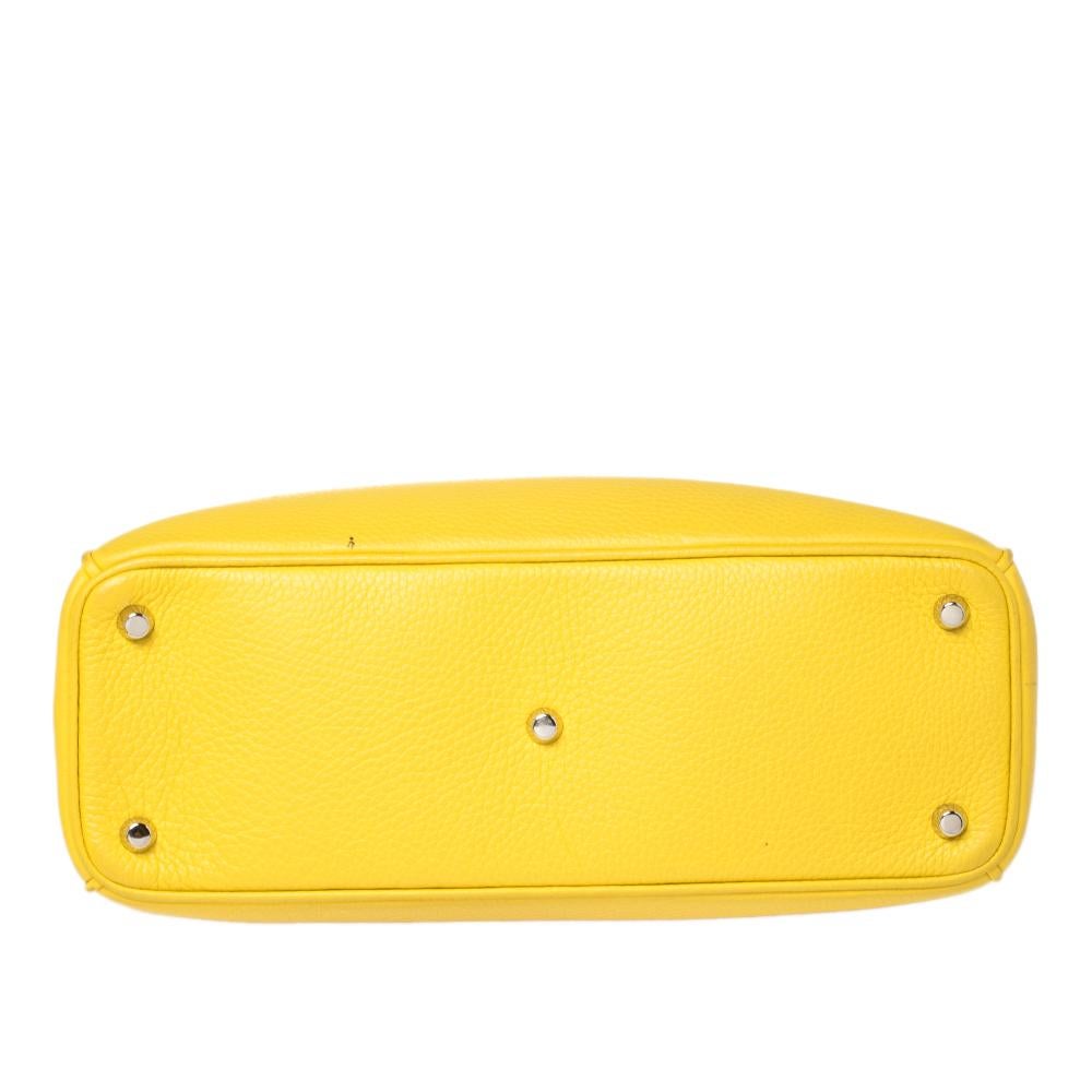 yellow dior bag