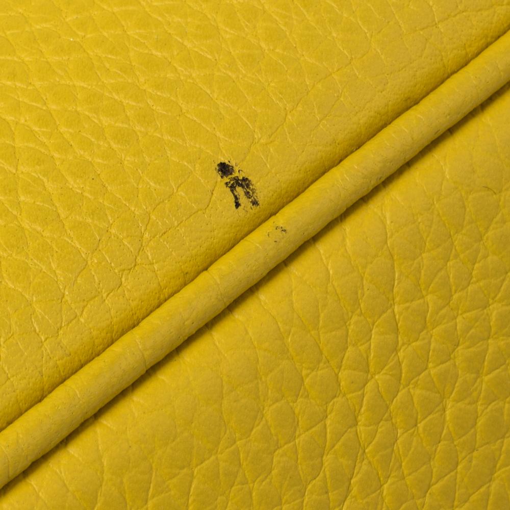 Dior Yellow Leather Medium Diorissimo Shopper Tote 1