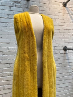 Dior Yellow Mink Fur vest