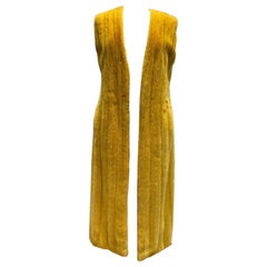 Dior Yellow Mink Fur vest